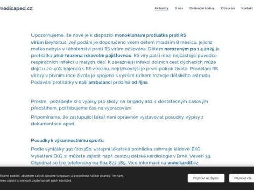 Praktický lékař pro děti a dorost Medicaped - MUDr. Šárka Štreitová