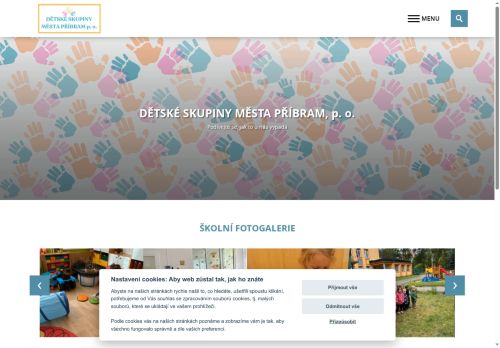 Webové stránky Dětské skupiny města Příbram, Příbram