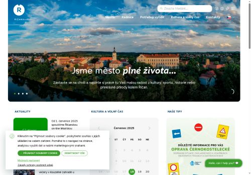 Město Říčany nabízí práci na pozici Technický správce/správkyně pro město Říčany v obci Říčany