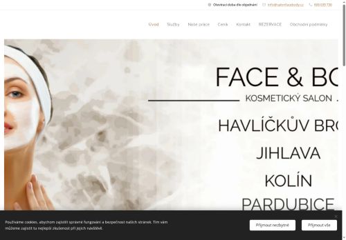Face and Body s.r.o. nabízí práci na pozici Kosmetička (m/ž) v obci Kolín