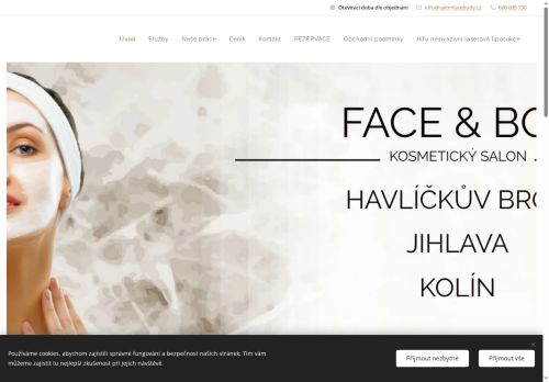 Face and Body s.r.o. nabízí práci na pozici Kosmetička (m/ž) v obci Kolín