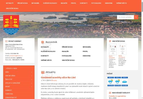 Mateřská škola Ostrožská Nová Ves, okres Uherské Hradiště příspěvková organizace nabízí práci na pozici kuchař/ka v obci Ostrožská Nová Ves