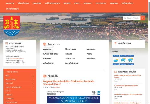 Mateřská škola Ostrožská Nová Ves, okres Uherské Hradiště příspěvková organizace nabízí práci na pozici vedoucí školní jídelny v obci Ostrožská Nová Ves