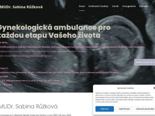 Gynekologie - TRIGYNA - MUDr. Sabina Růžková