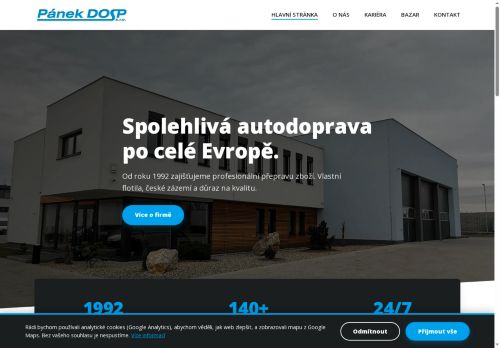 Pánek DOSP s.r.o. nabízí práci na pozici řidič skupiny C+E (m+ž) v obci Chrášťany