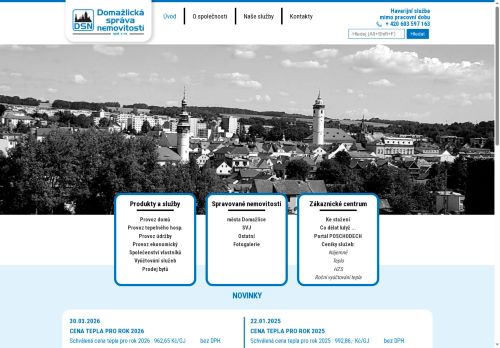 Domažlická správa nemovitostí spol. s r.o. nabízí práci na pozici Uklízeč/ka v obci Domažlice