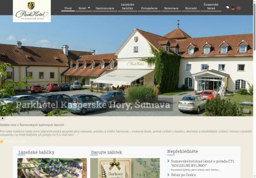Webové stránky ParkHotel TOSCH Kašperské Hory s.r.o., Kašperské Hory