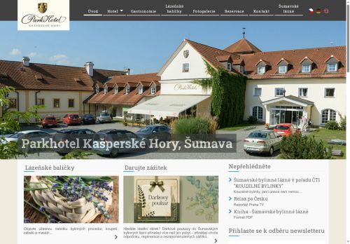 Webové stránky ParkHotel TOSCH Kašperské Hory s.r.o., Kašperské Hory