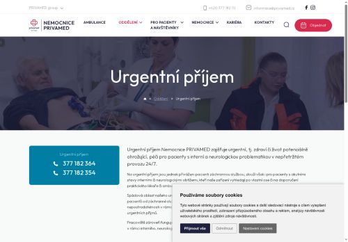 Zobrazit webové stránky Urgentní příjem - Nemocnice PRIVAMED