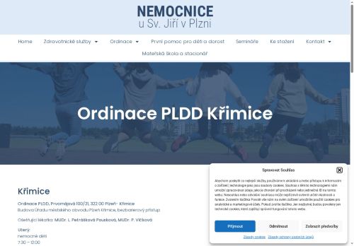 Zobrazit webové stránky Praktický lékař pro děti a dorost - Nemocnice u Sv. Jiří - ordinace Křimice