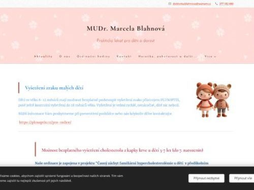 Praktický lékař pro děti a dorost - MUDr. Marcela Blahnová