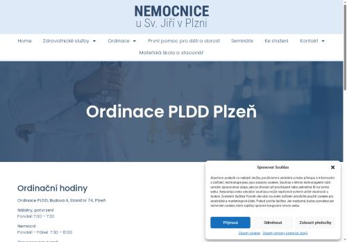 Zobrazit webové stránky Praktický lékař pro děti a dorost - Nemocnice u Sv. Jiří Plzeň
