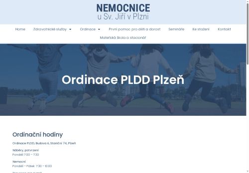 Zobrazit webové stránky Praktický lékař pro děti a dorost - Nemocnice u Sv. Jiří Plzeň