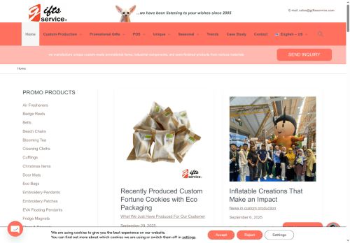 Webové stránky První exportní/importní s.r.o., Praha