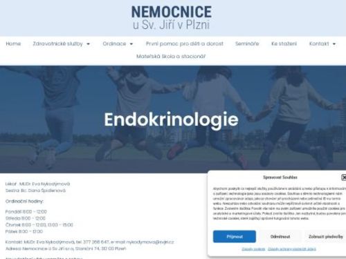 Dětská endokrinologická ambulance - Nemocnice u Sv. Jiří - MUDr. Eva Nykodýmová