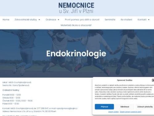 Dětská endokrinologická ambulance - Nemocnice u Sv. Jiří - MUDr. Eva Nykodýmová