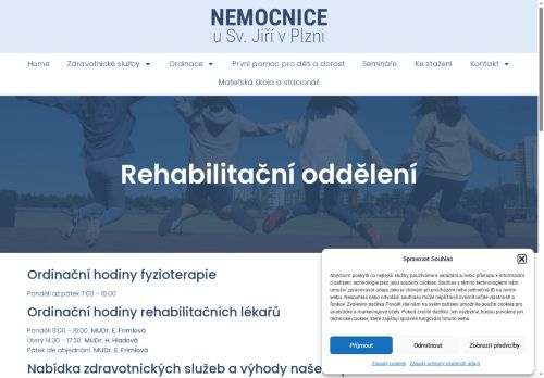 Zobrazit webové stránky Ordinace rehabilitačního lékaře - Nemocnice u Sv. Jiří - MUDr. E. Frimlová, MUDr. H. Hladová