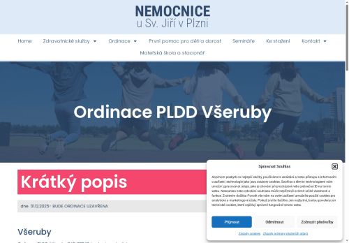 Zobrazit webové stránky Praktický lékař pro děti a dorost - Nemocnice u Sv. Jiří - ordinace Všeruby