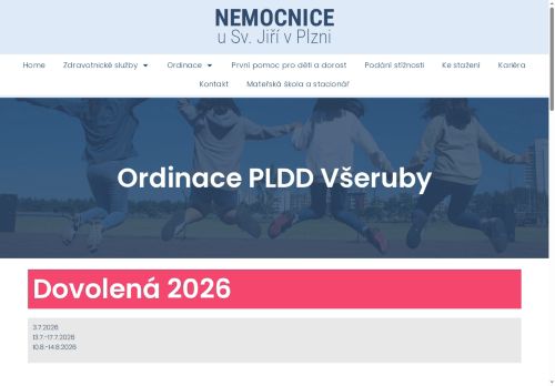 Zobrazit webové stránky Praktický lékař pro děti a dorost - Nemocnice u Sv. Jiří - ordinace Všeruby