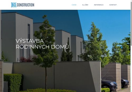 Webové stránky BCL Construction, s.r.o., Židlochovice
