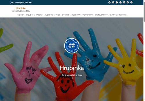 Zobrazit webové stránky Centrum volného času Hrubínka