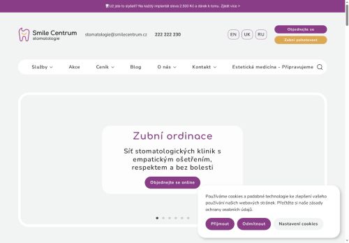Smile Club s.r.o. nabízí práci na pozici Zubní lékaři (M/Ž) v obci Praha