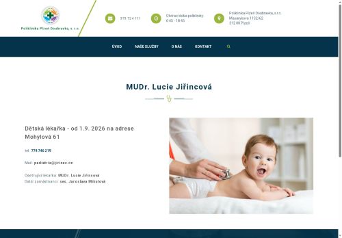 Zobrazit webové stránky Praktický lékař pro děti a dorost - MUDr. Alena Bošková