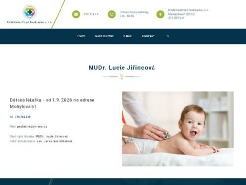 Praktický lékař pro děti a dorost - MUDr. Alena Bošková