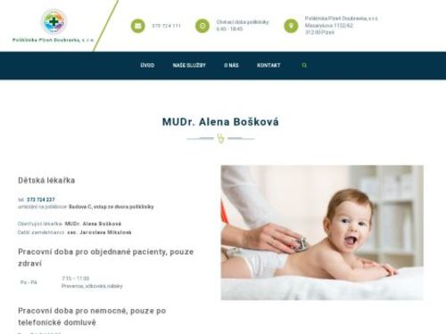 Praktický lékař pro děti a dorost - MUDr. Alena Bošková