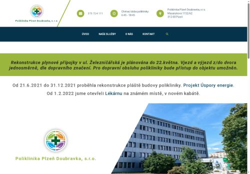 Zobrazit webové stránky Poliklinika Doubravka Plzeň