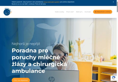 Zobrazit webové stránky Poradna pro choroby mléčné žlázy a chirurgická ambulance Mammax - MUDr. Simona Zunová