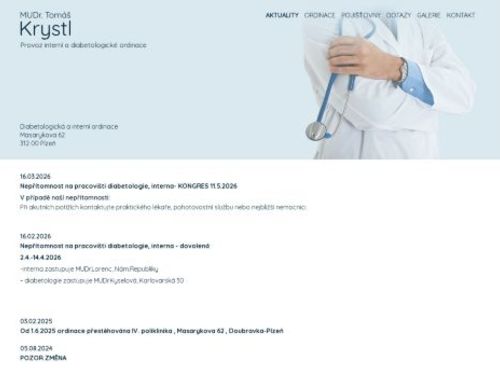 Interní ambulance - MUDr. Tomáš Krystl