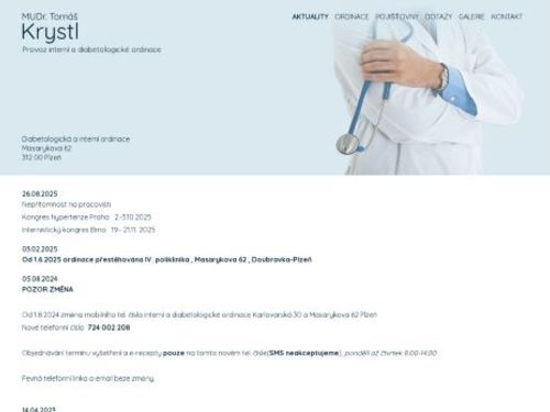 Interní ambulance - MUDr. Tomáš Krystl