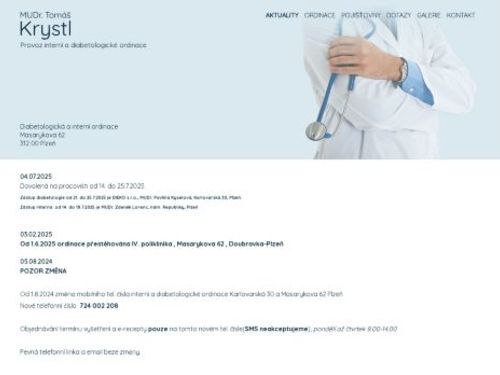 Diabetologická ambulance - MUDr. Tomáš Krystl