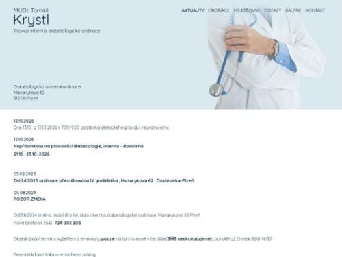 Diabetologická ambulance - MUDr. Tomáš Krystl