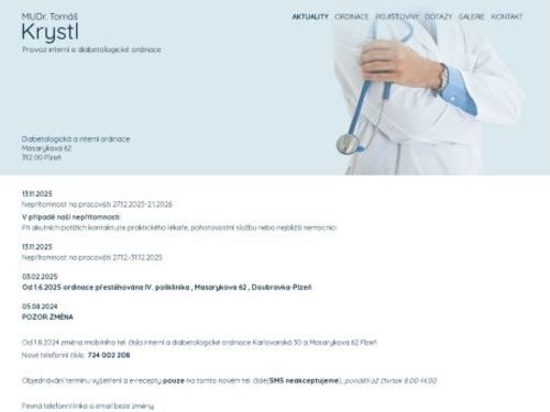 Interní ambulance - MUDr. Tomáš Krystl