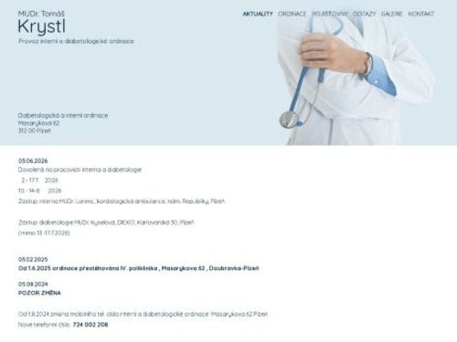 Interní ambulance - MUDr. Tomáš Krystl