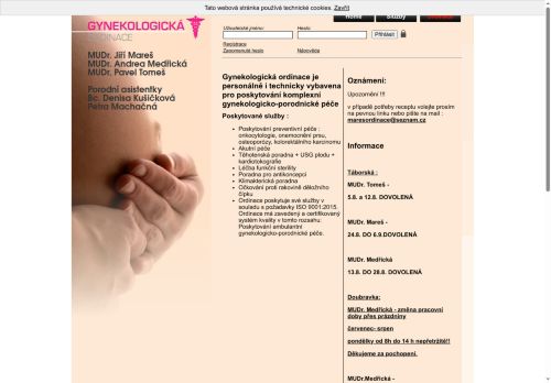 Zobrazit webové stránky Gynekologická ordinace - MUDr. Jiří Mareš, MUDr. Andrea Medřická (Poliklinika Doubravka)