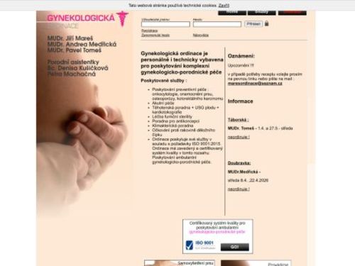 Gynekologická ordinace - MUDr. Jiří Mareš, MUDr. Andrea Medřická (Poliklinika Doubravka)