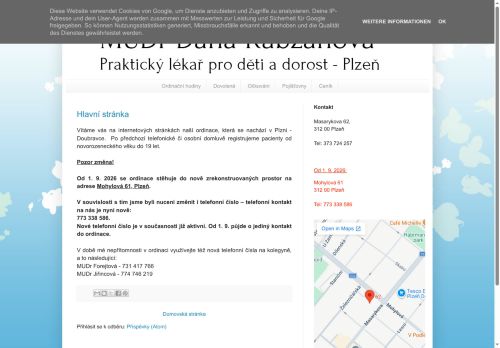 Zobrazit webové stránky Praktický lékař pro děti a dorost - MUDr. Dana Kabzanová