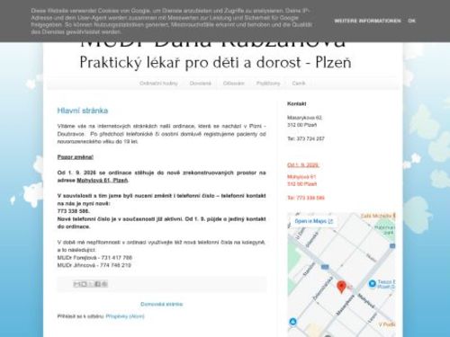 Praktický lékař pro děti a dorost - MUDr. Dana Kabzanová