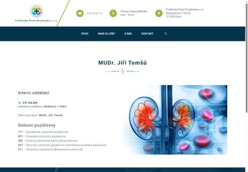Zobrazit webové stránky Interní ambulance - MUDr. Jiří Tomšů