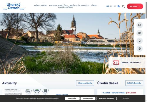Město Uherský Ostroh nabízí práci na pozici pracovník údržby města v obci Uherský Ostroh