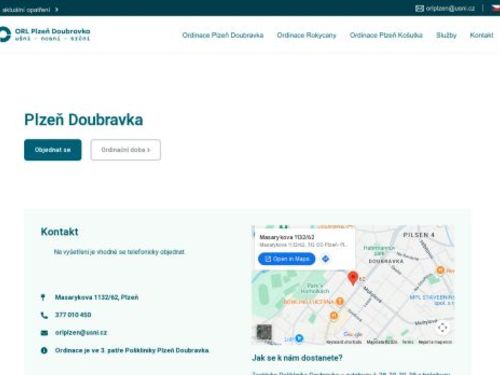 ORL Plzeň Doubravka - Poliklinika Doubravka