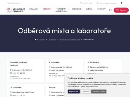 Laboratoř PRIVAMED a.s. - Poliklinika Doubravka