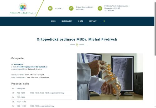 Zobrazit webové stránky Ortopedie - MUDr. Tomáš Kunc