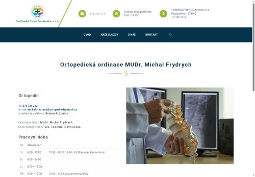 Zobrazit webové stránky Ortopedie - MUDr. Tomáš Kunc