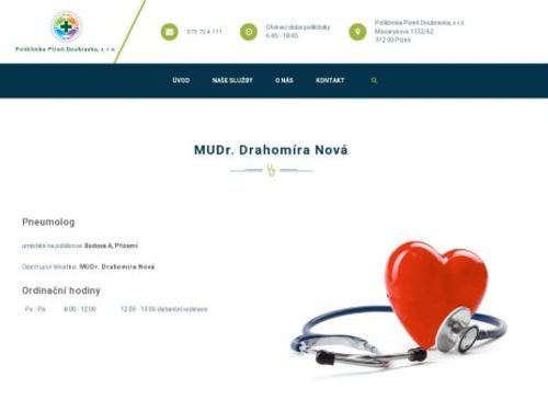 Plicní ambulance - MUDr. Drahomíra Nová