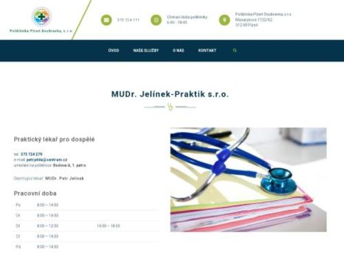 Praktický lékař pro dospělé - MUDr. Petr Jelínek