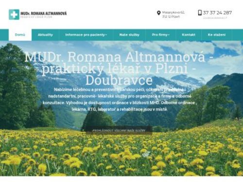Praktický lékař pro dospělé - MUDr. Romana Altmannová